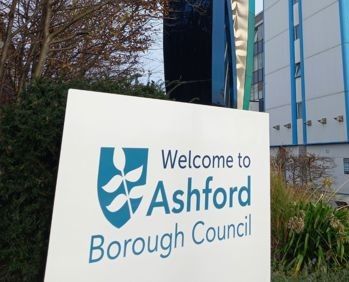 ASHFORD BOROUGH COUNCIL ADDRESS PLATE