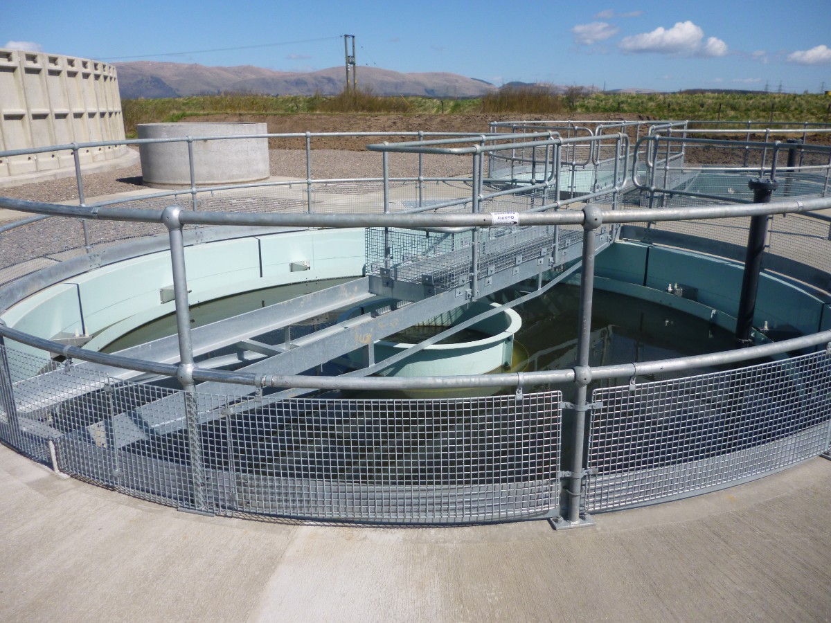 WPL1 - WPL conical tank installed at a Scottish Water wastewater treatment site