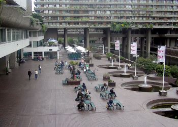 Barbican central public court  flats