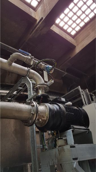 Landia chopping the troublesome filamentous material for Severn Trent. 1