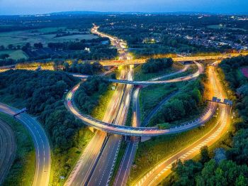 M25  A1M South Mimms Interchange Junction 23 Hertfordshire