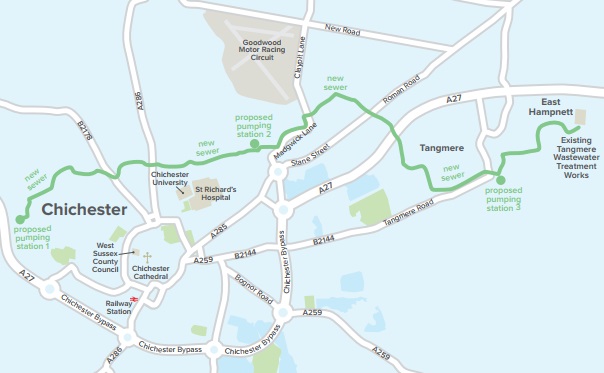 CHICHESTER PIPELINE ROUTE
