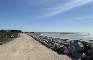 Elmer flood defence scheme