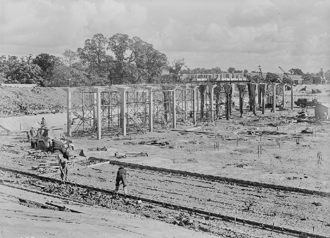 SEWARDSTONE SERVICE RESERVOIR UNDER CONSTRUCTION