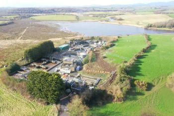 NI WATER Downpatrick WwTW aerial view