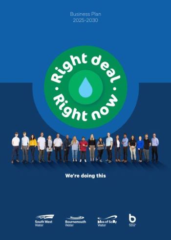 SOUTH WEST Water AMP8 business plan cover