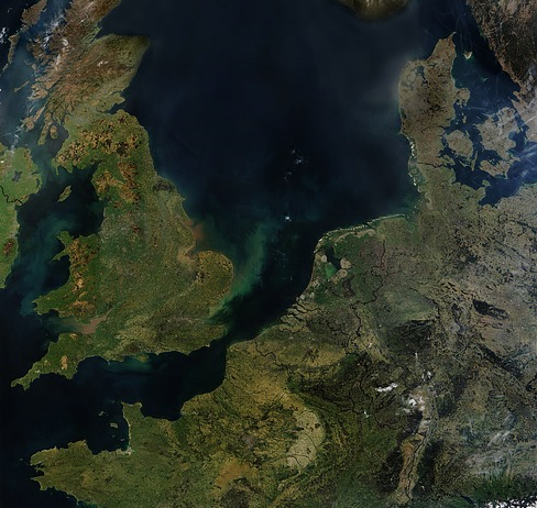 Satellite image UK