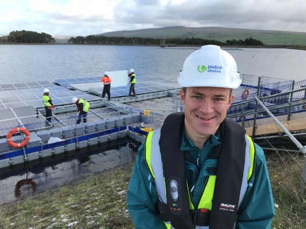 UU Richard Waggitt at Lancaster floating solar 1