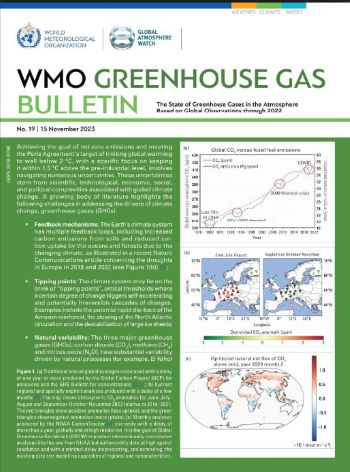 WMO Greenhouse Gas Bulletin 15 NOVEMBER 2023