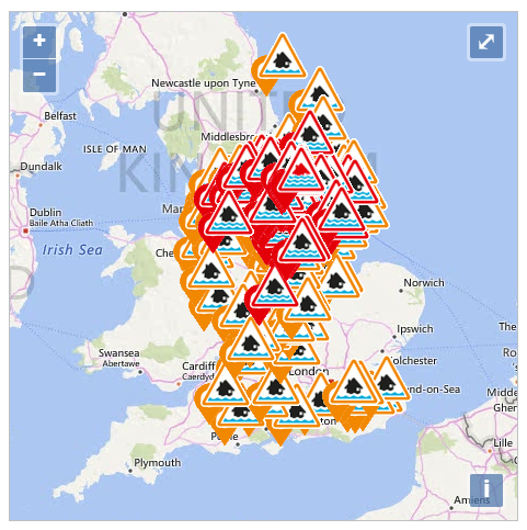 current flood warnings in place